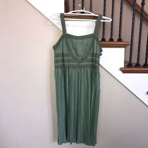 Joanna Gaines for Matilda Jane green pleated dress